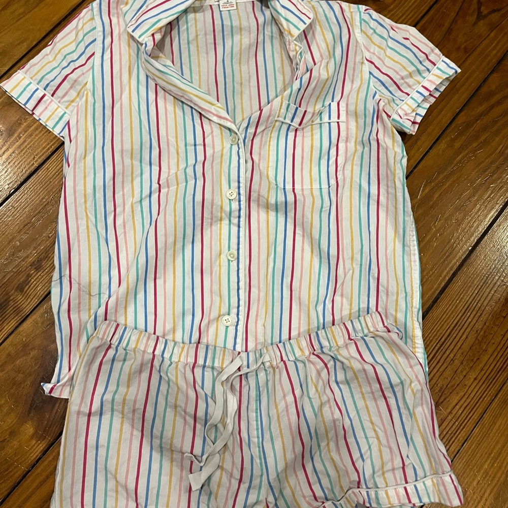 J. Crew Striped Pajama Set